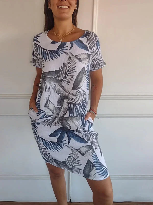Maya | Cotton-Linen Blend Dress