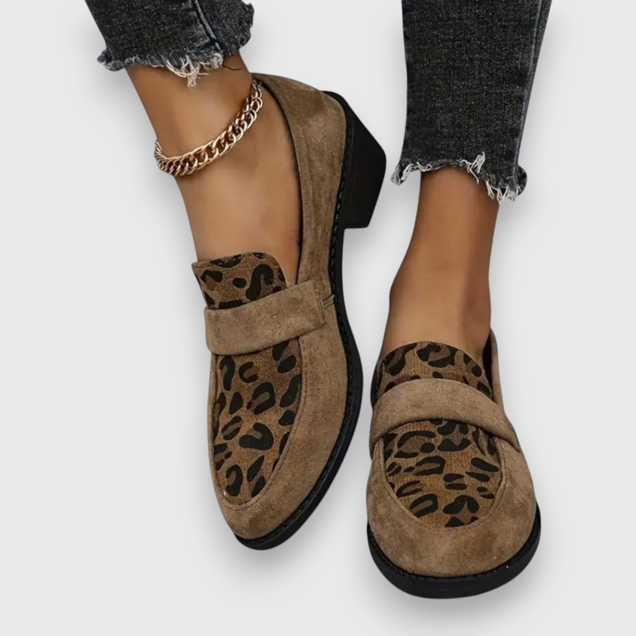 Riley | Leopard Print Sneakers