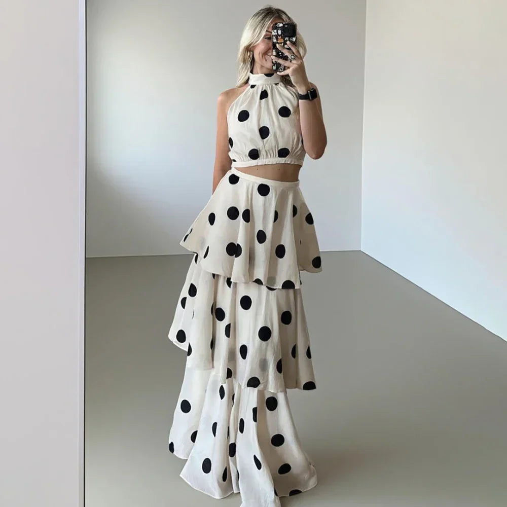 Harper | Polka Dot Coordinated Set — Flattering Silhouette