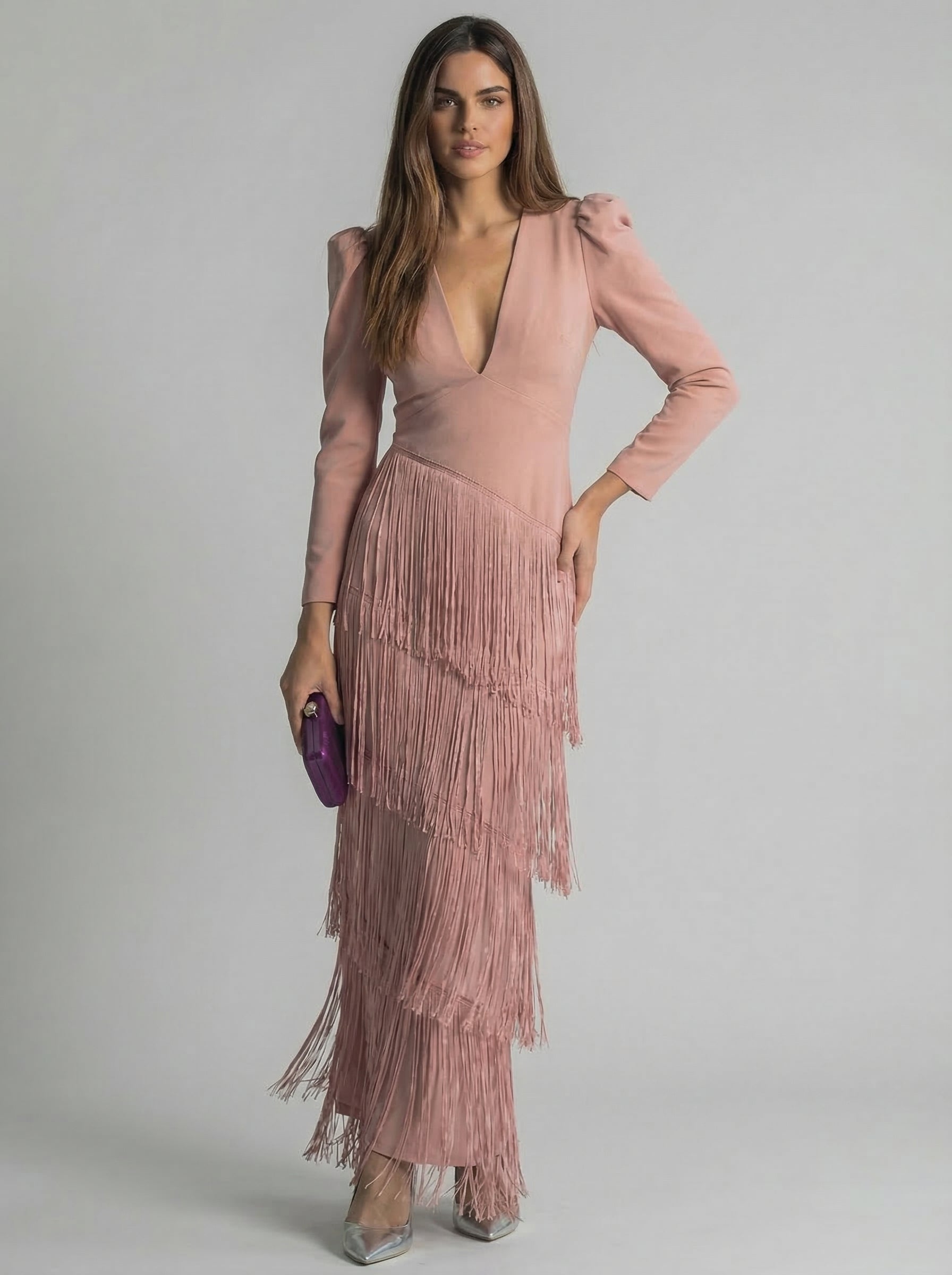 Sage | Fringe Dress