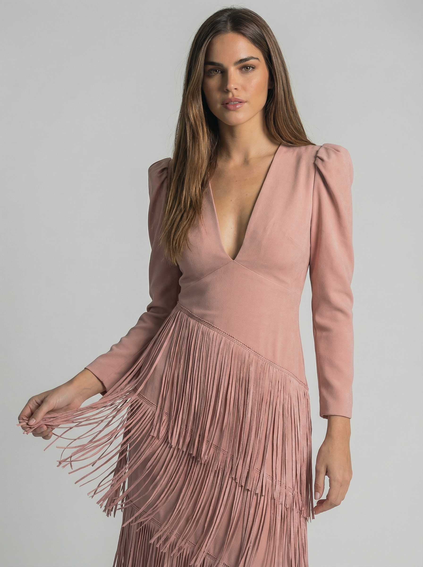 Sage | Fringe Dress