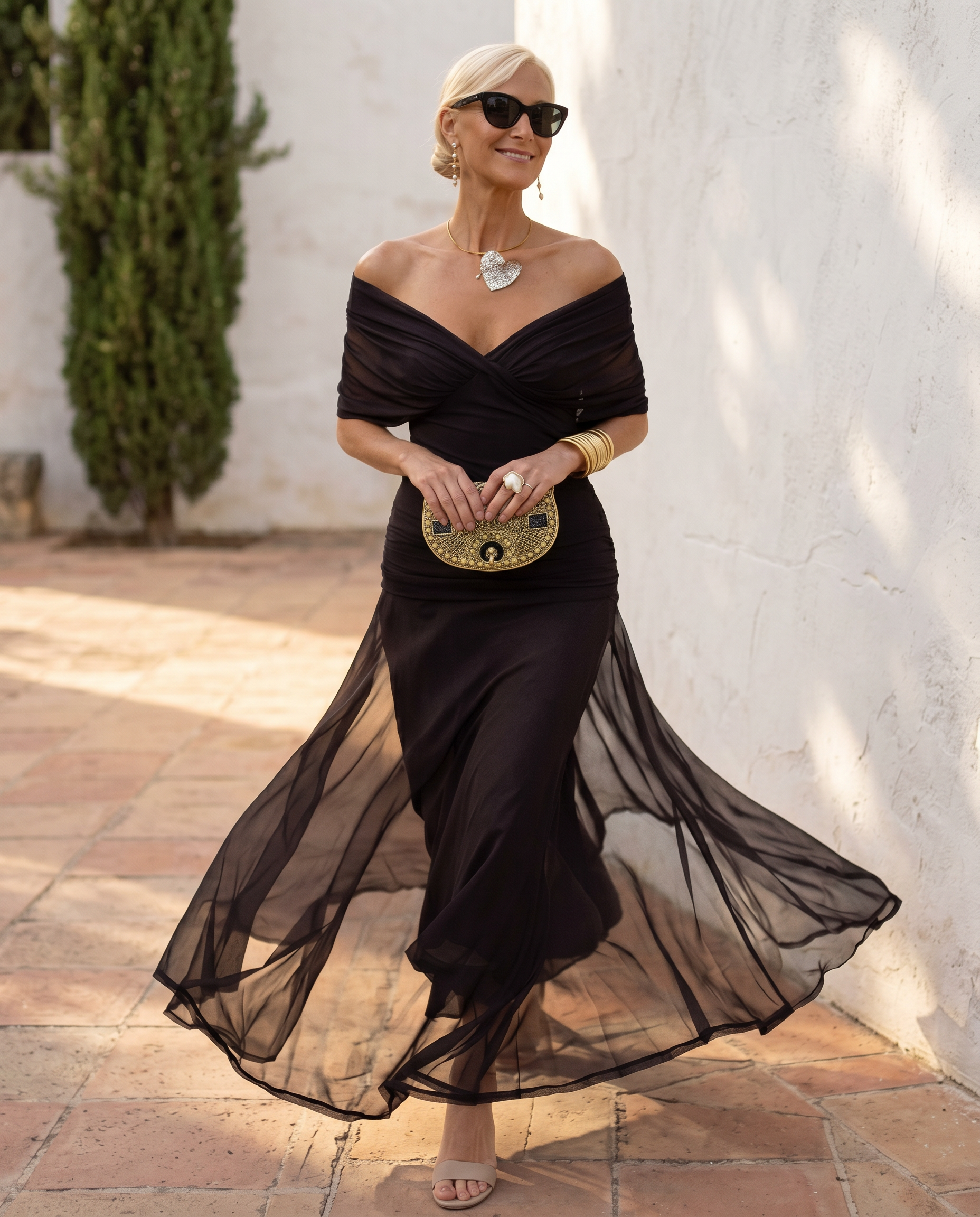 Imani | Pleated-Waist Maxi Dress