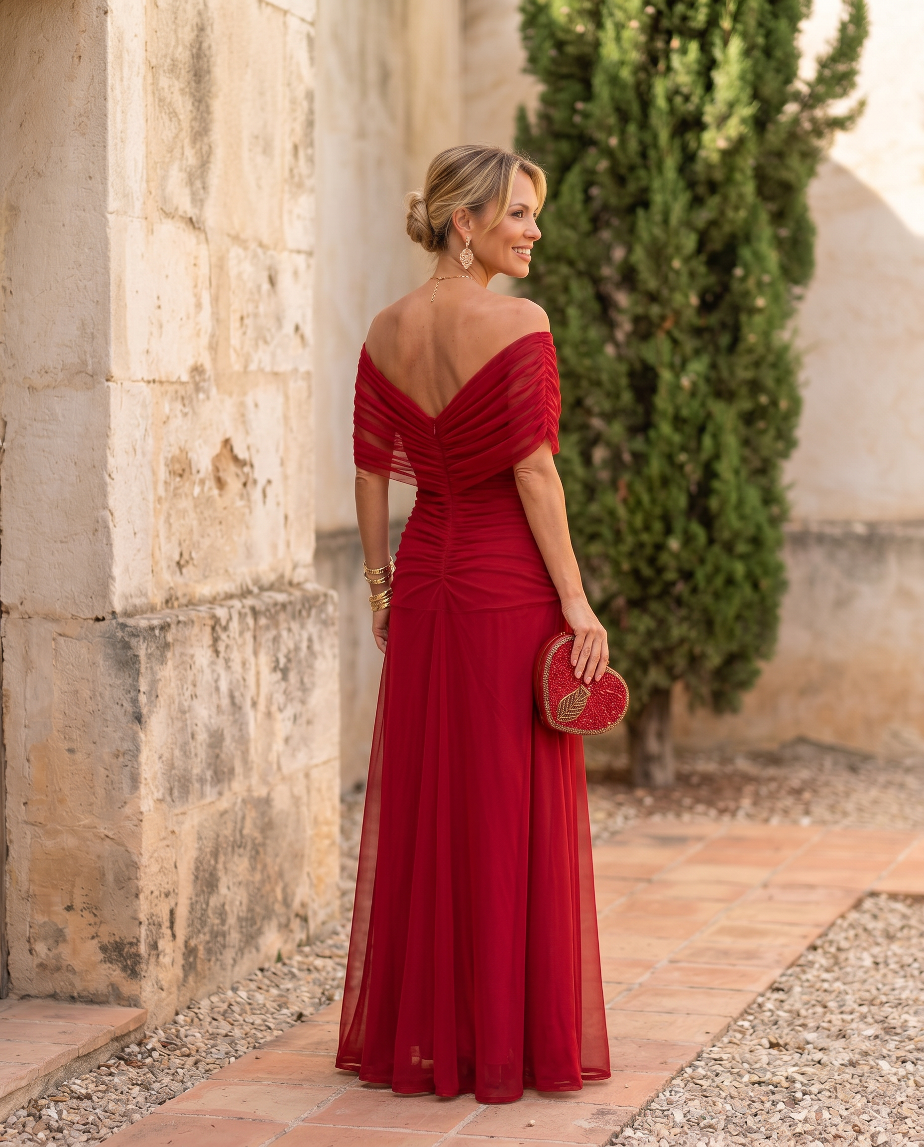 Imani | Pleated-Waist Maxi Dress