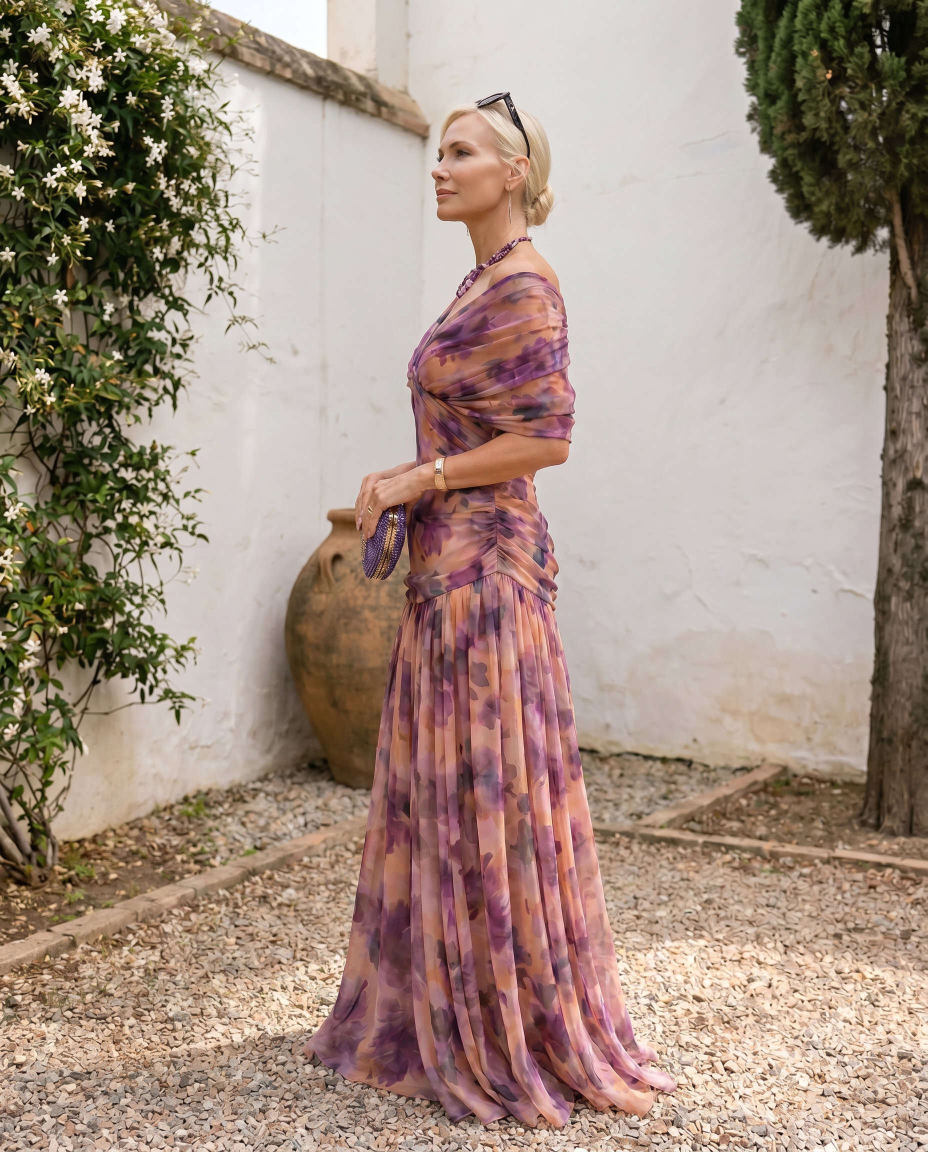 Imani | Pleated-Waist Maxi Dress