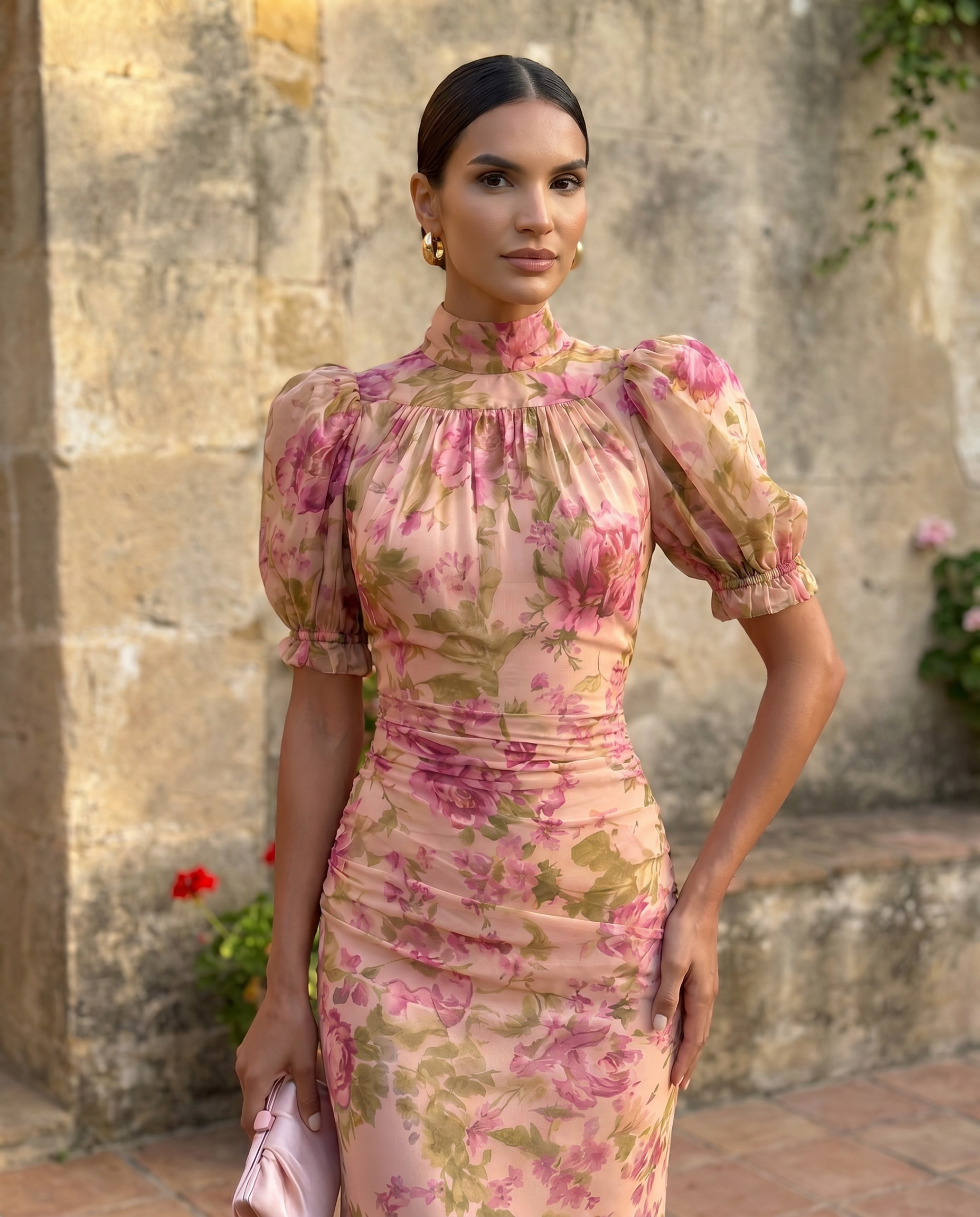 Naomi | Chiffon Floral Dress