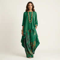 Berber two-piece set with asymmetric tunic