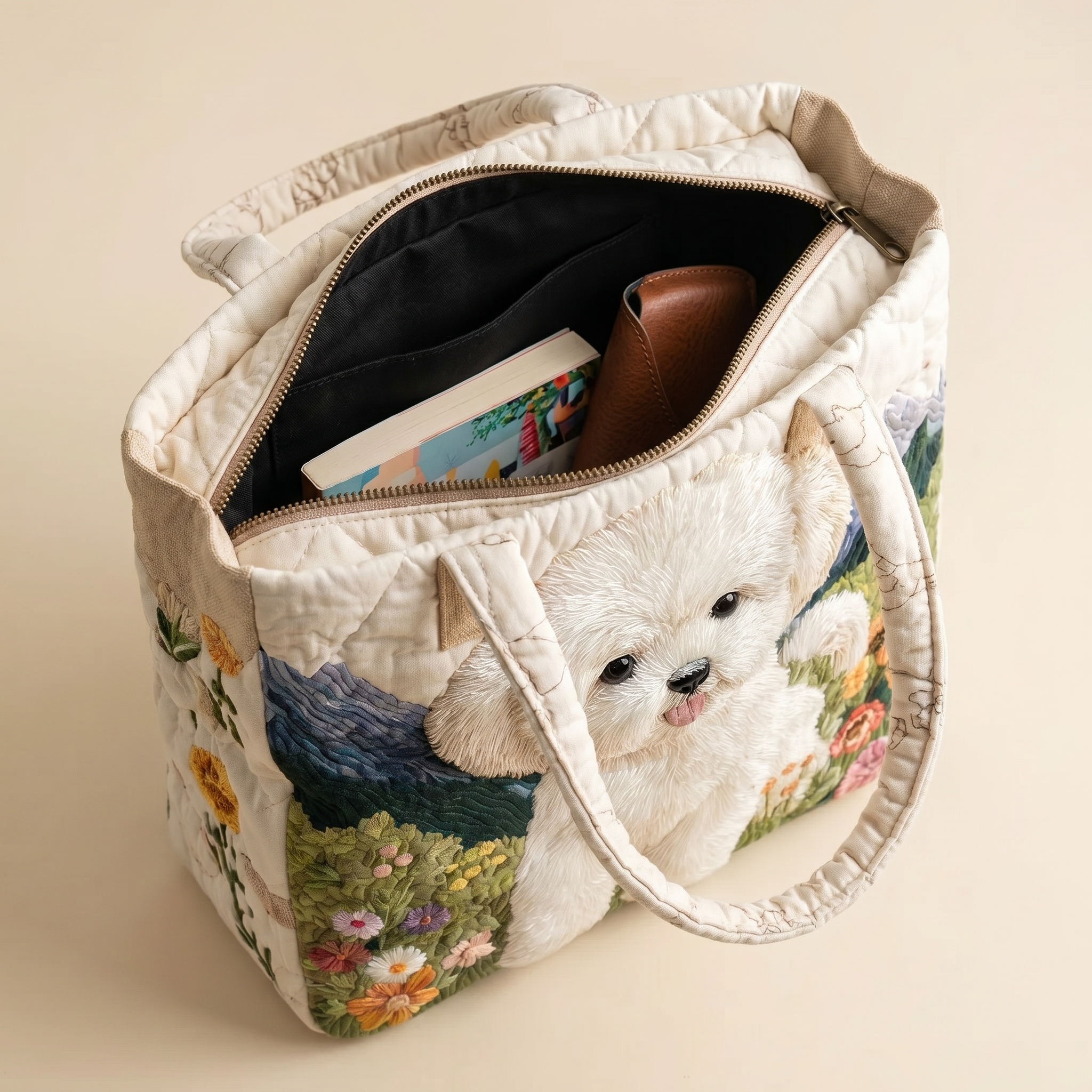 Artisan Quilted Bag - Enchanted Dog