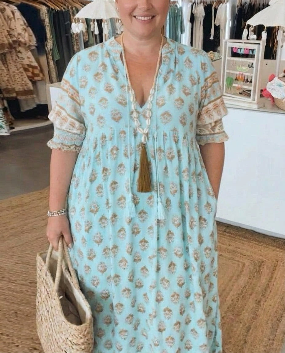 Naomi | Bohemian Midi Beach Dress