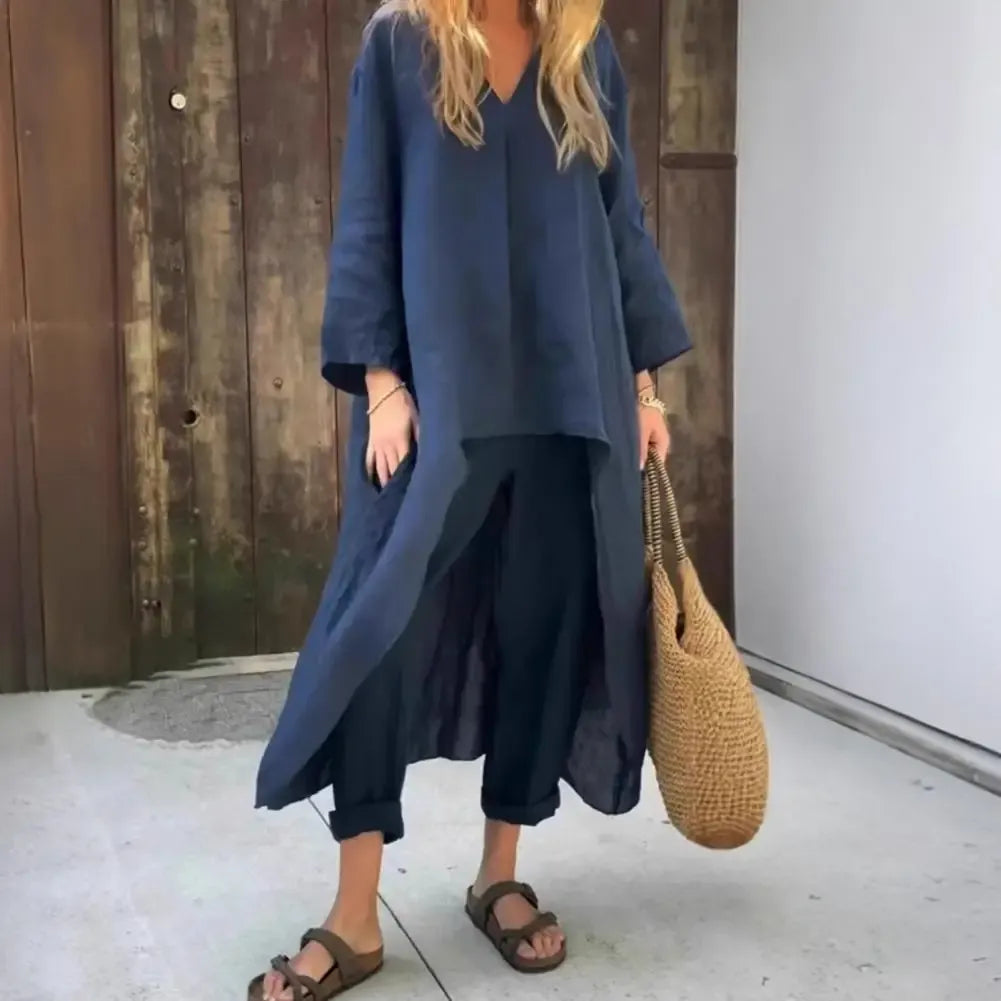 Harper | Two-Piece Cotton-Blend Set