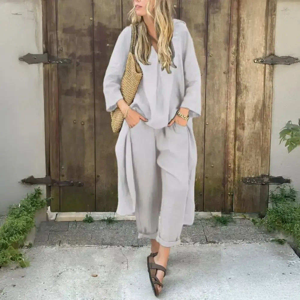Harper | Two-Piece Cotton-Blend Set