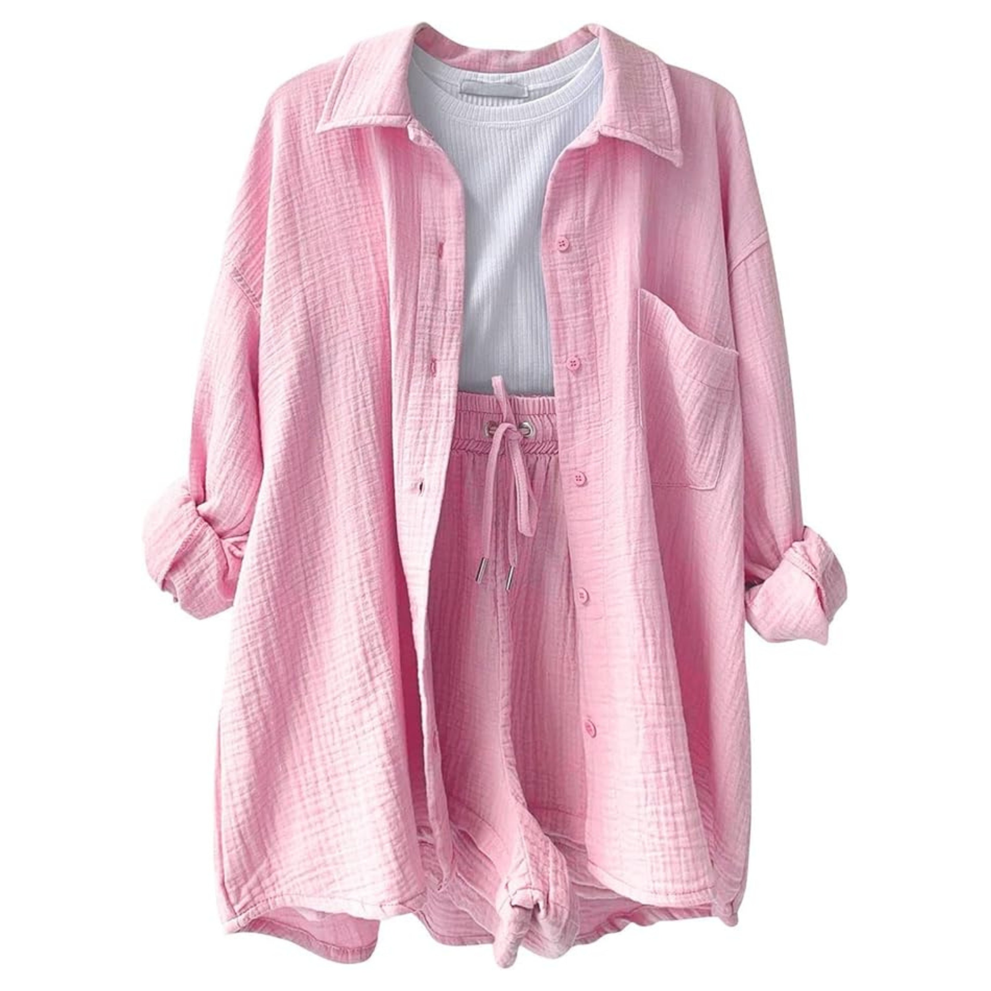 Maya | Cropped Top & High-Waisted Pants Set