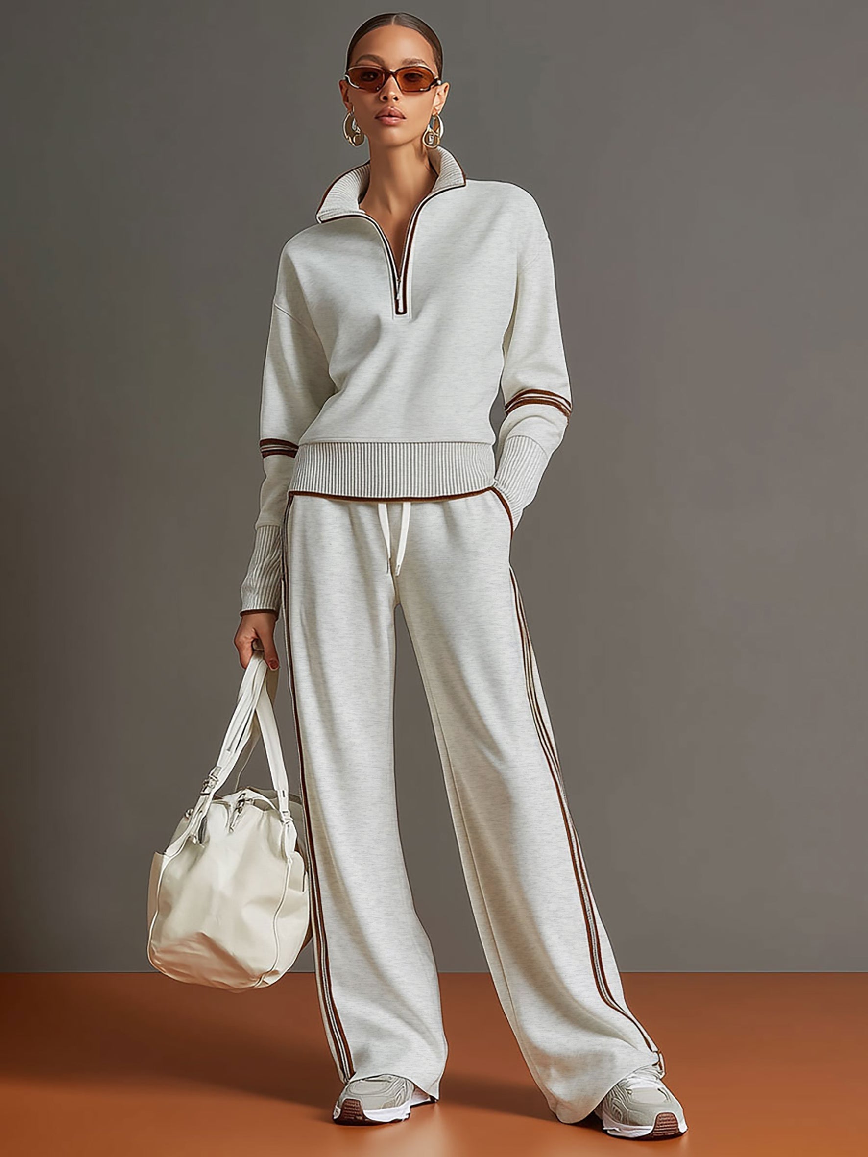 M&H | Two-Piece Set with Wide-Leg Pants