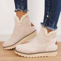 Womens Warm Winter Ankle Boots with Soft Faux Fur Lining
