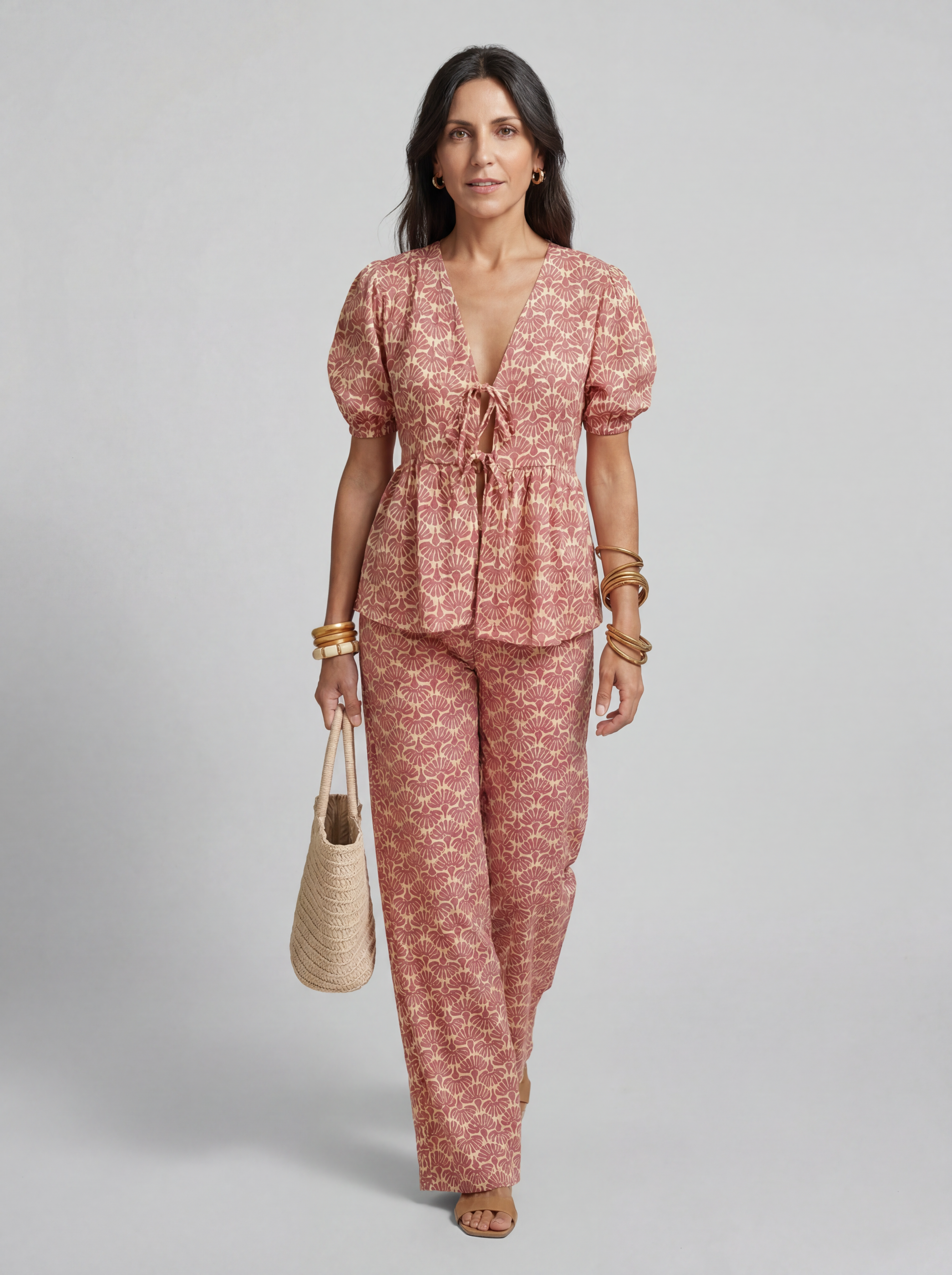 Samantha | Two-Piece Set, Modern Print