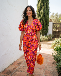 Madison | Puff-Sleeve Midi Dress