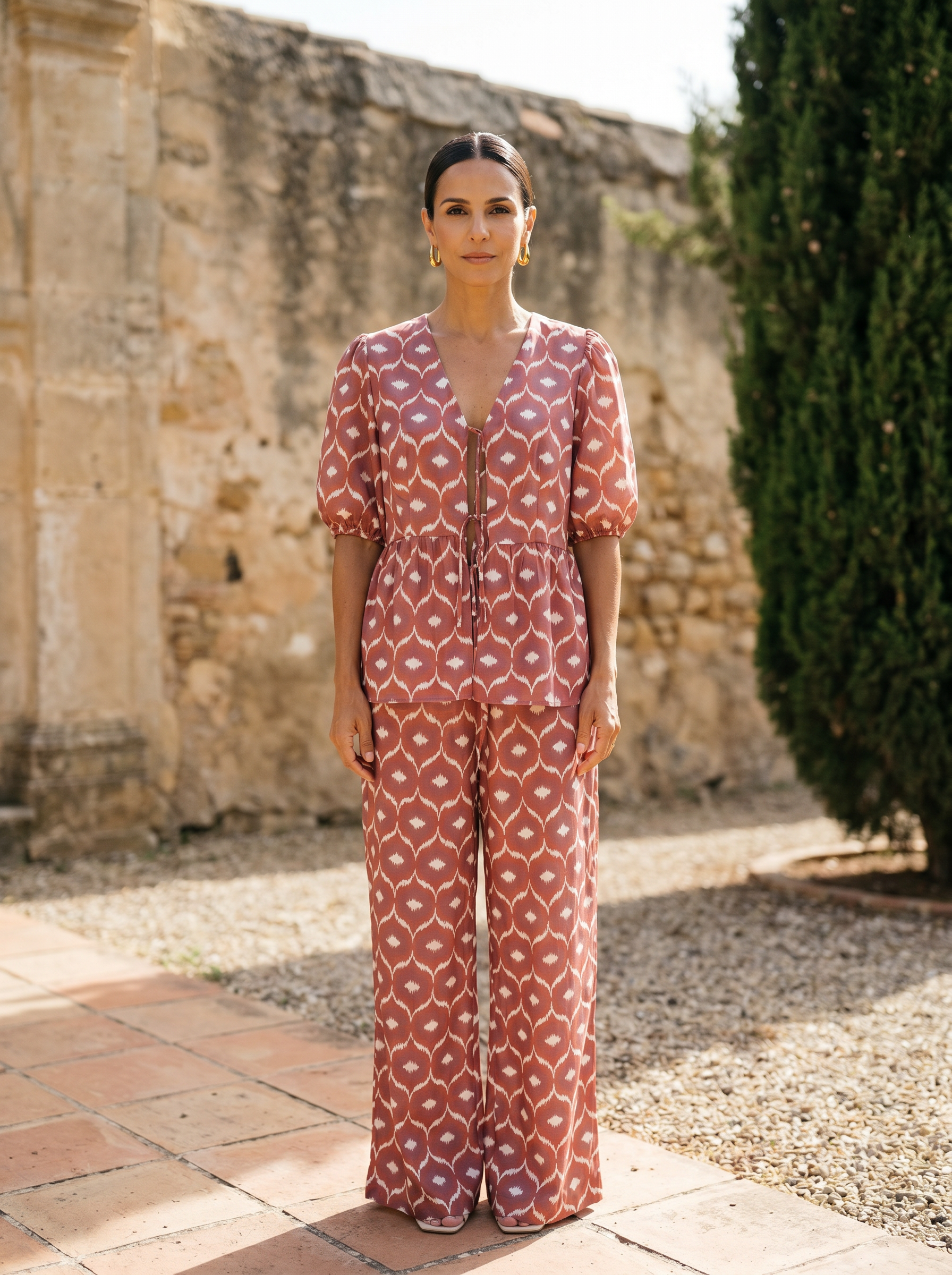 Samantha | Two-Piece Set, Modern Print