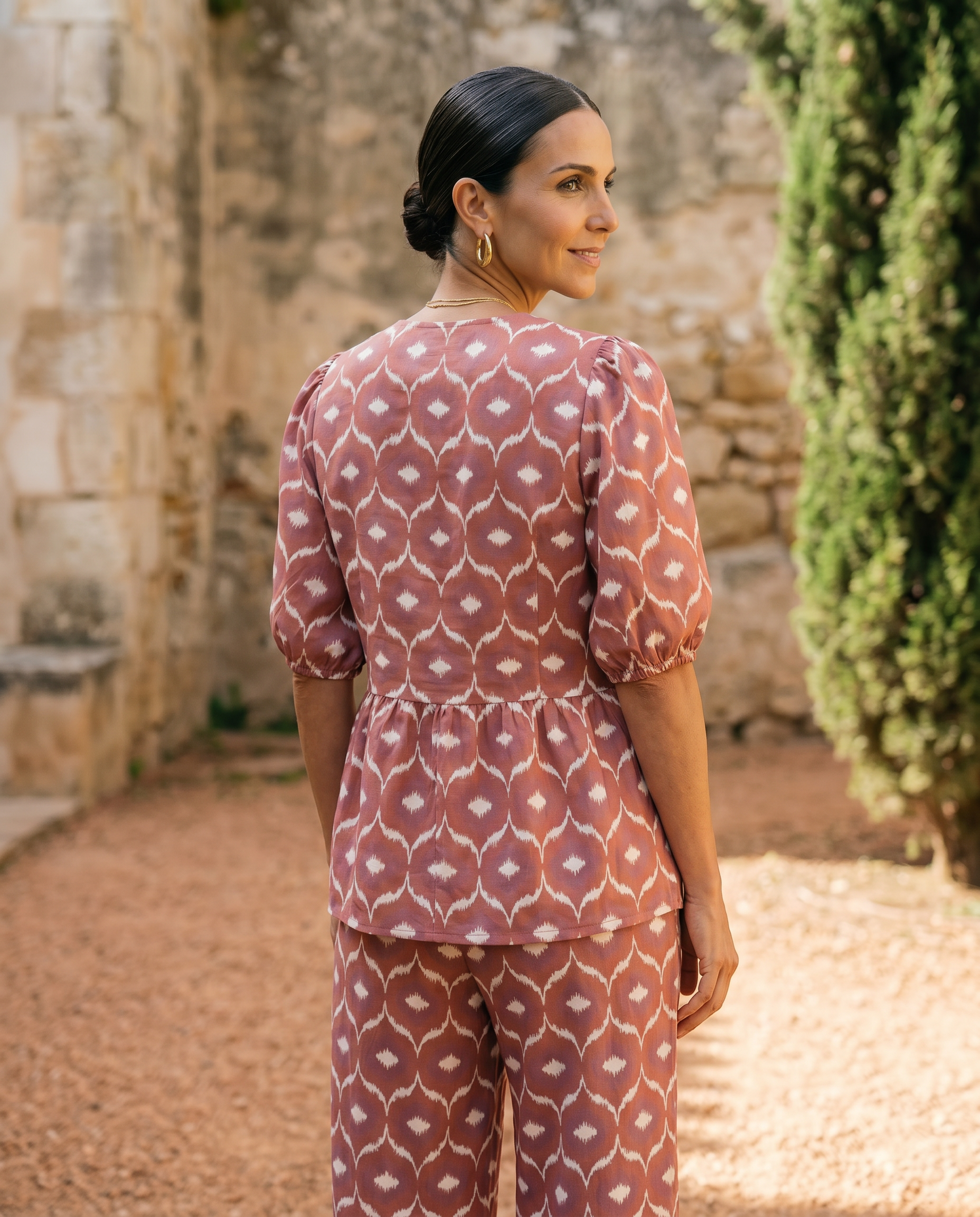 Samantha | Two-Piece Set, Modern Print