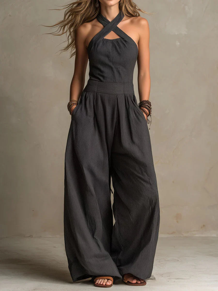 Bianca | Jumpsuit with Elegant Crossed Neckline