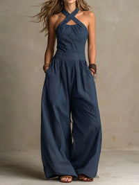 Bianca | Jumpsuit with Elegant Crossed Neckline