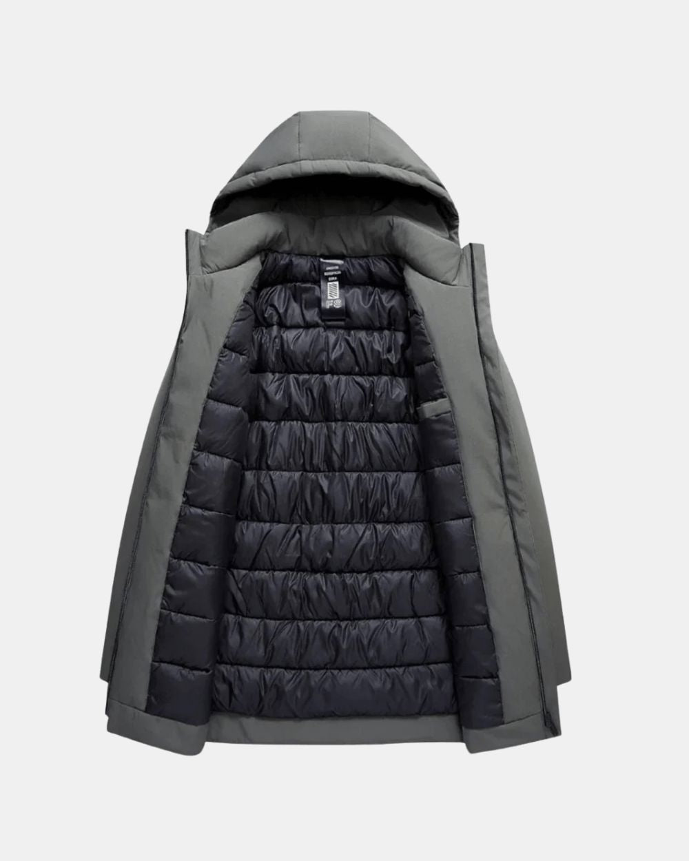 Geïsoleerde parka met capuchon voor heren – lange winterjas voor koude dagen in de stad