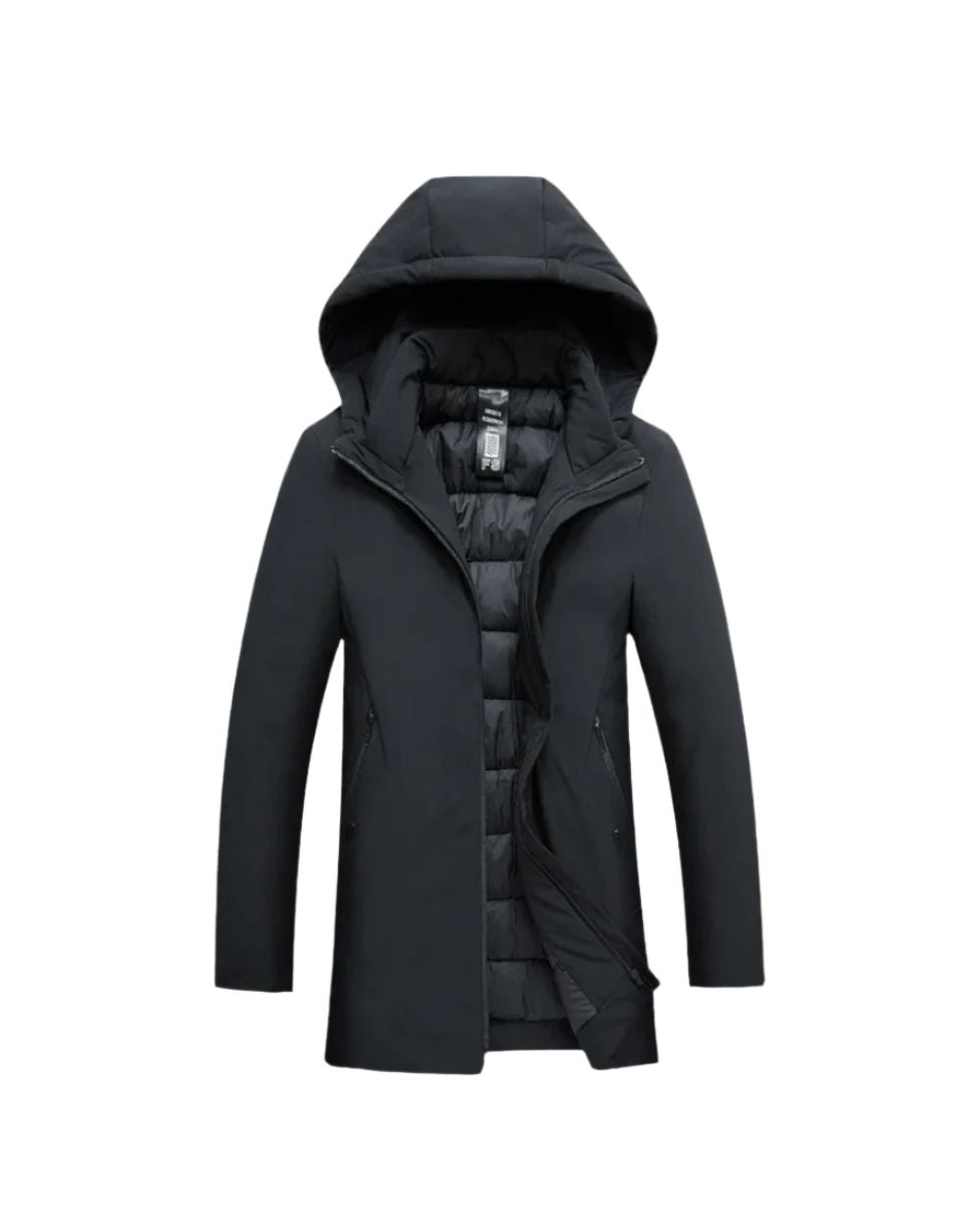Geïsoleerde parka met capuchon voor heren – lange winterjas voor koude dagen in de stad