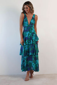 Eva | Midi Dress with Ruffles