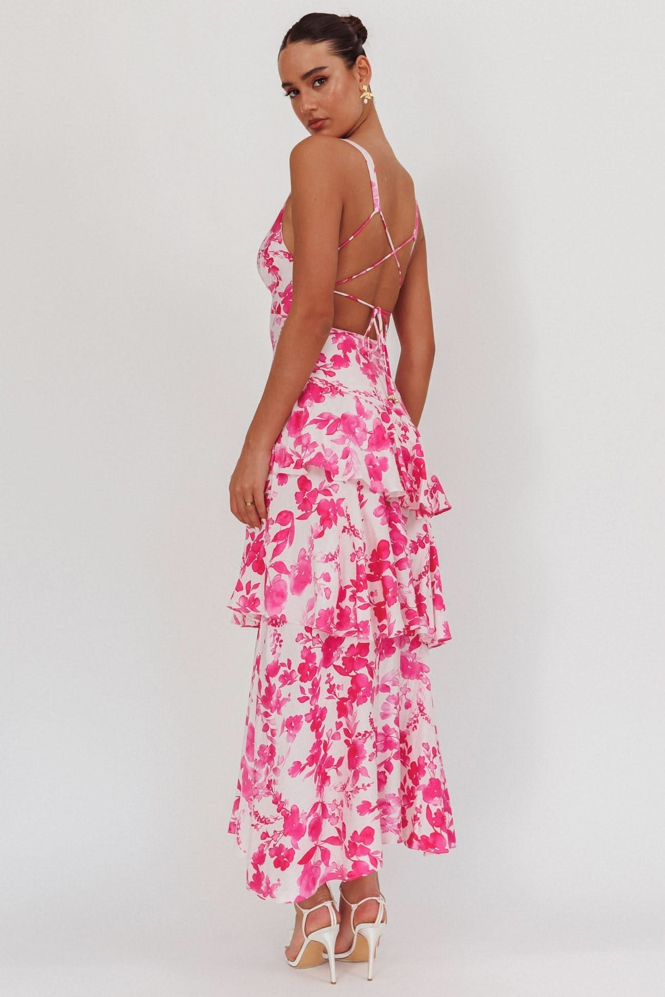 Eva | Midi Dress with Ruffles