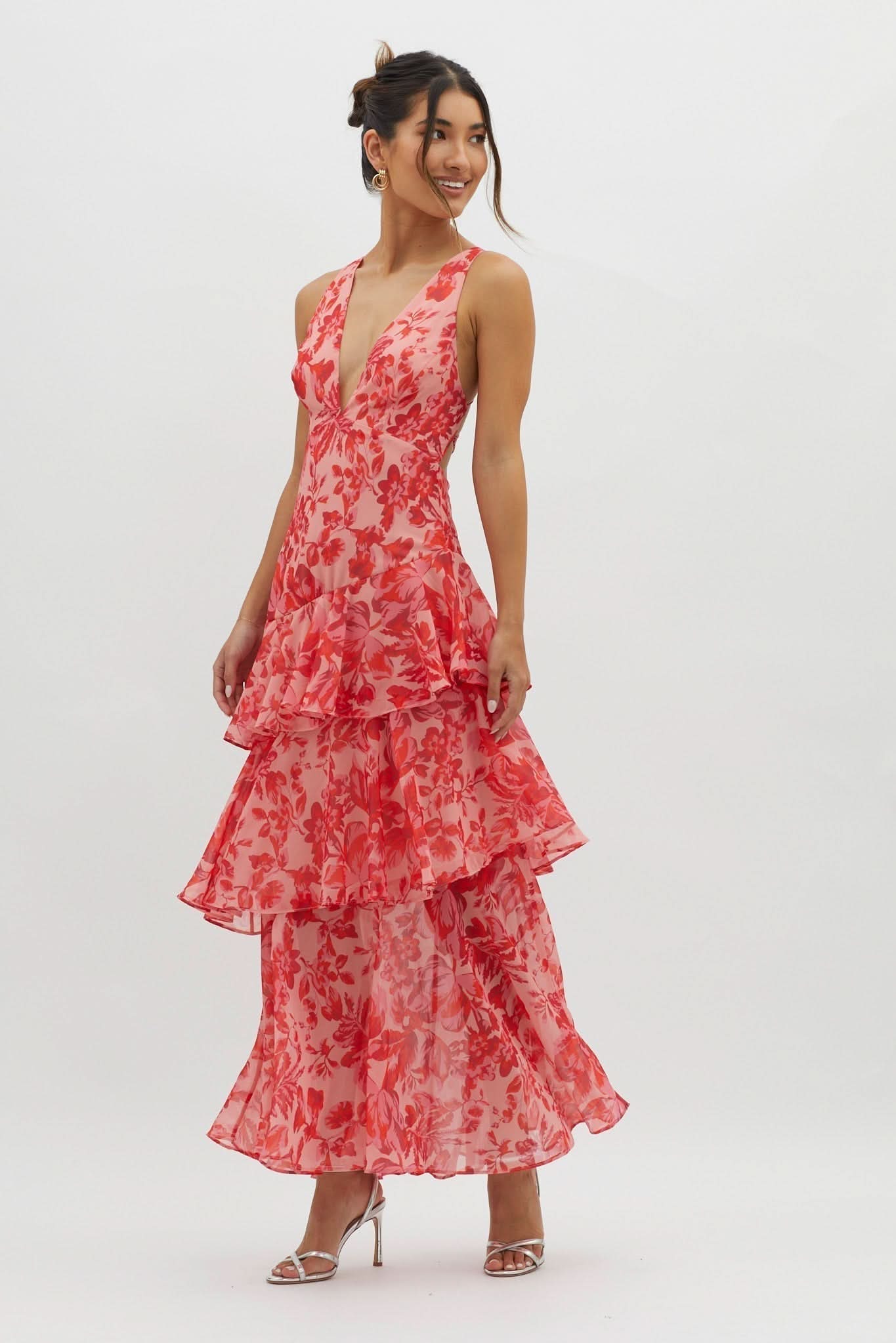 Eva | Midi Dress with Ruffles