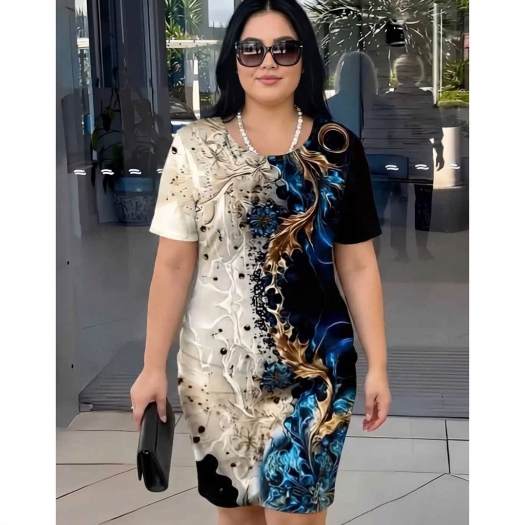 Marissa | Printed Relaxed Midi Dress