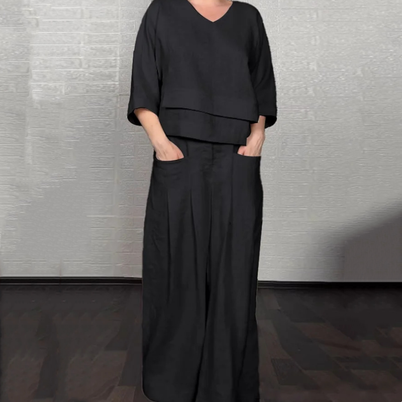 PAOLA | WIDE MINIMALIST TWO-PIECE SET