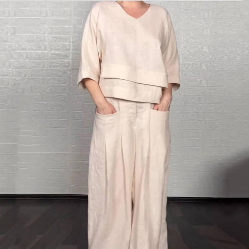 PAOLA | WIDE MINIMALIST TWO-PIECE SET