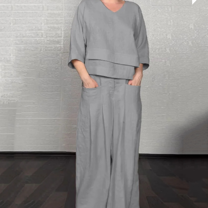 PAOLA | WIDE MINIMALIST TWO-PIECE SET