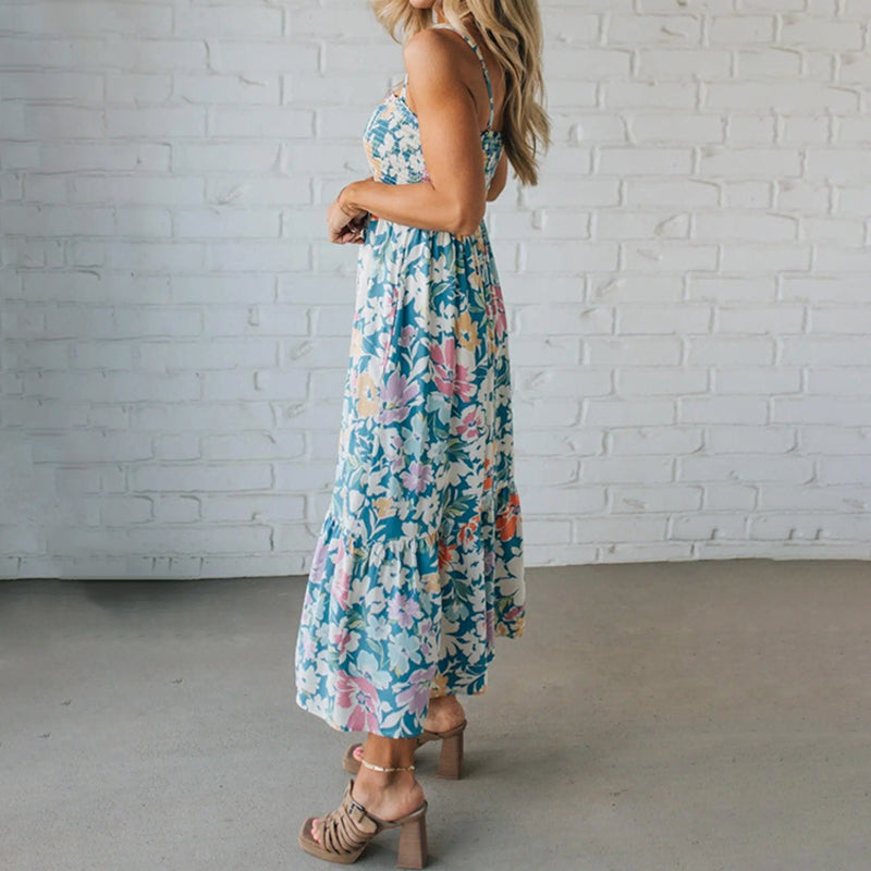 Hannah | Smocked Floral Maxi Dress