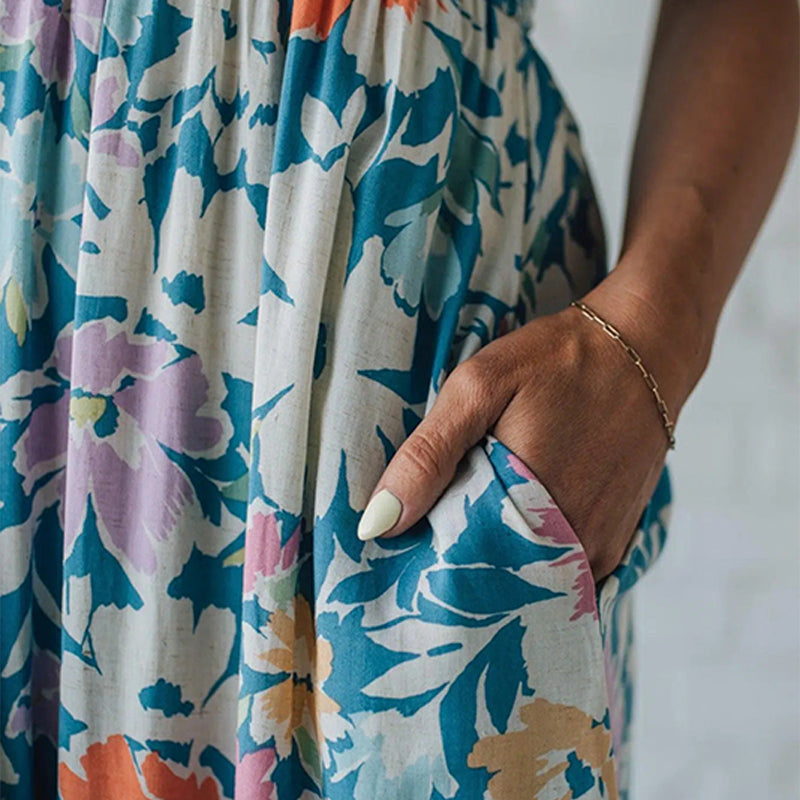 Hannah | Smocked Floral Maxi Dress