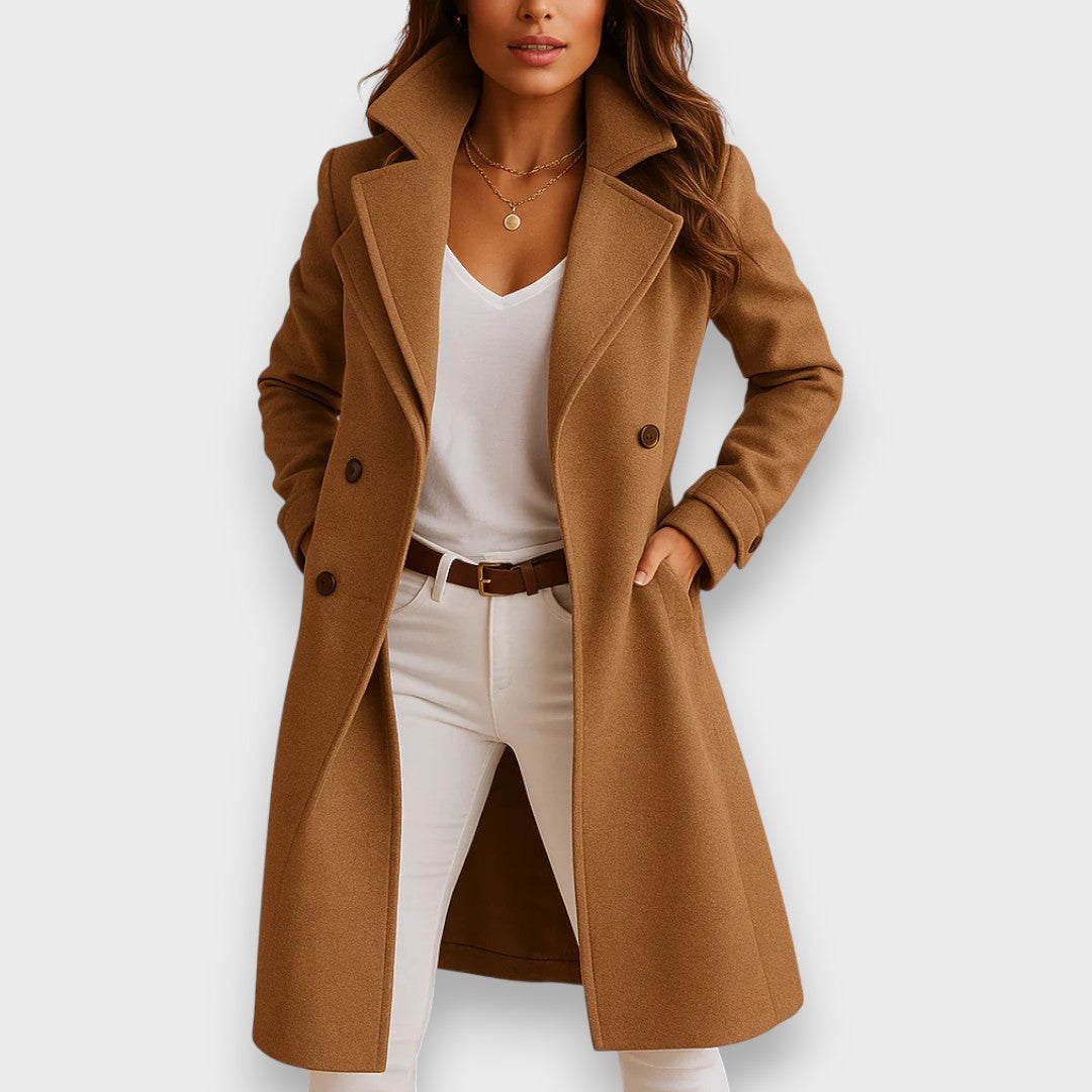 Structured Double-Breasted Coat